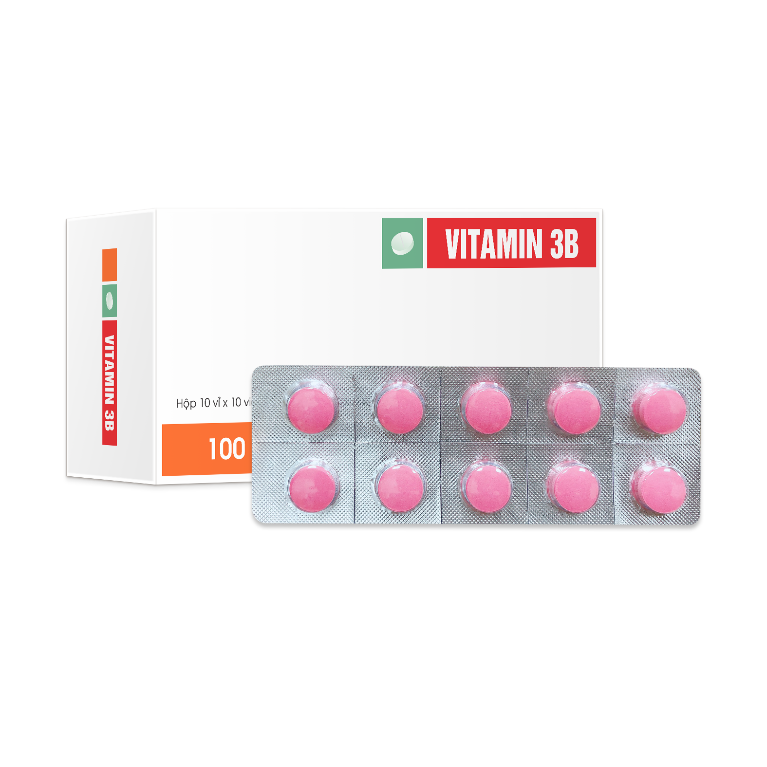 Viên bao phim Vitamin 3B v/10, h/100